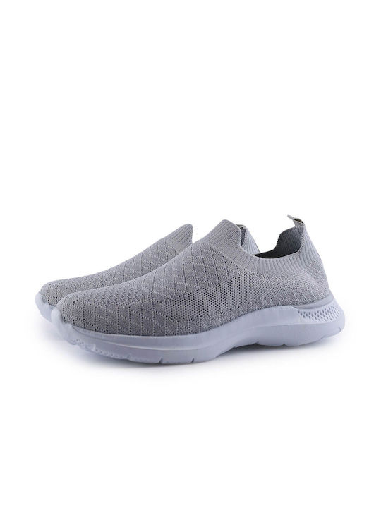 Love4shoes Damen Sneakers Gray