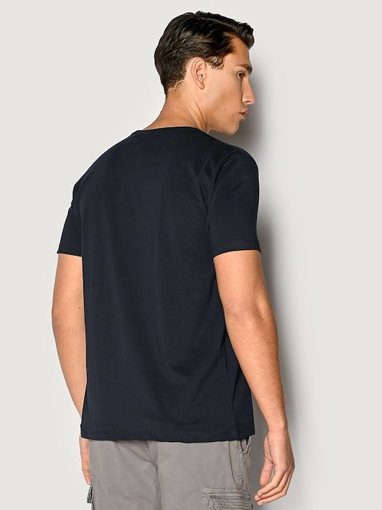 Brokers Jeans Men's Short Sleeve T-shirt Navy Blue