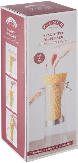 KIlner Kilner Βάζο Ζυμαρικών με Αεροστεγές Καπάκι Γυάλινο 2200ml