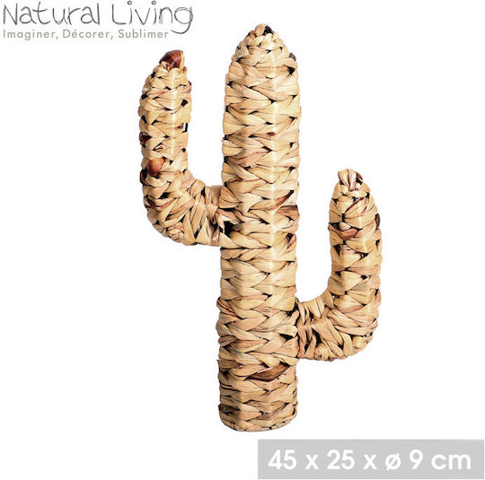 Natural Living Διακοσμητικός Κάκτος από Ψάθινο 25x9x45cm