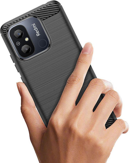 Tech-Protect Back Cover Σιλικόνης Μαύρο (Redmi 12C)
