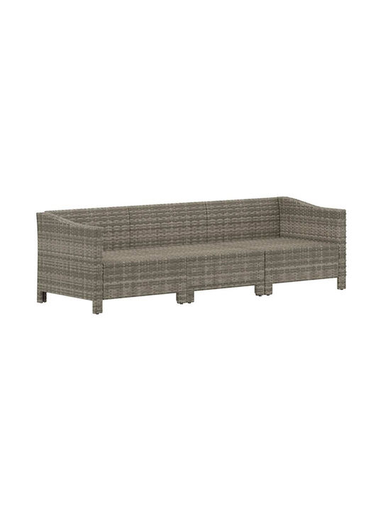 Canapea Tree-Seater Exterior Rattan cu Perne 189x63x55.5cm