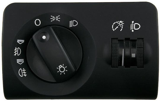 NTY Car Lights Switch for Audi A6 1997-2005 Black