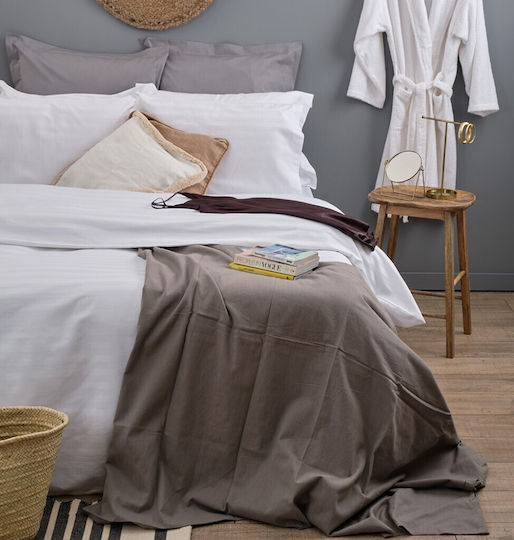 Cokitex Cozy Hotel Sheet White Queen Size 225x280cm 1pcs