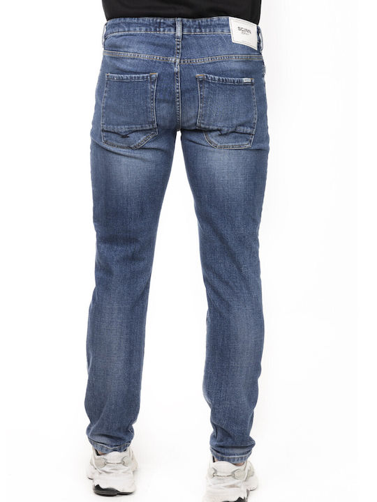 Elton M 123 Men's Jeans Pants Elastic Blue