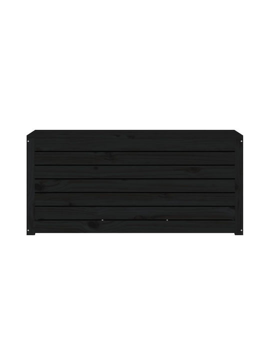 vidaXL Cutie de depozitare pentru exterior Lemn Negru L101xW50.5xH46.5buc