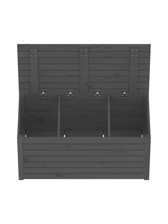 vidaXL Outdoor Storage Box Gray L101xW50.5xH46.5cm
