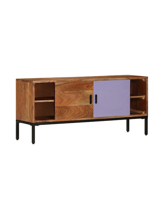 TV Stand from Solid Wood Brown L110xW30xH50cm