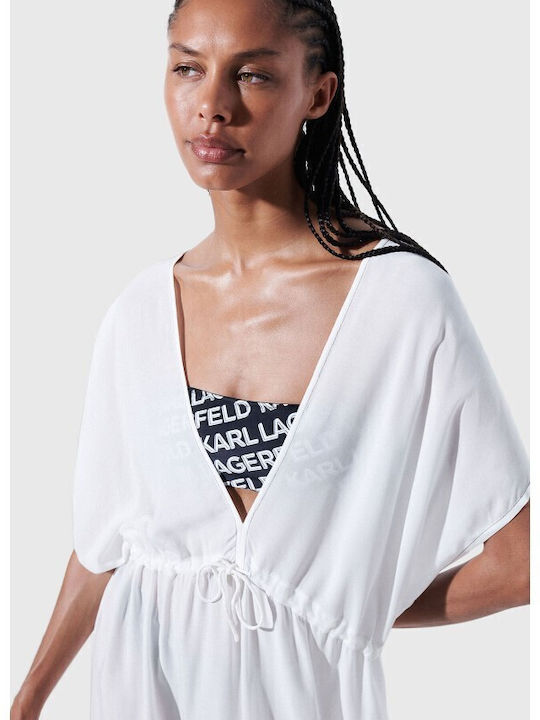 Karl Lagerfeld Women's Maxi Dress Beachwear White