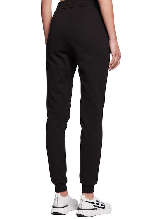 Armani Exchange Pantaloni de trening pentru femei cu cauciuc Negru