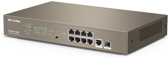 IP-COM G5310P-8-150W Управление на L3 PoE+ Switch с 9 Портове Гигабитови (1Gbps) Ethernet и 1 SFP Порт
