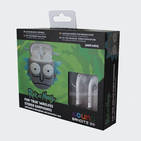 T'nB Rick Earbud Bluetooth Handsfree Ακουστικά με Θήκη Φόρτισης Rick and Morty