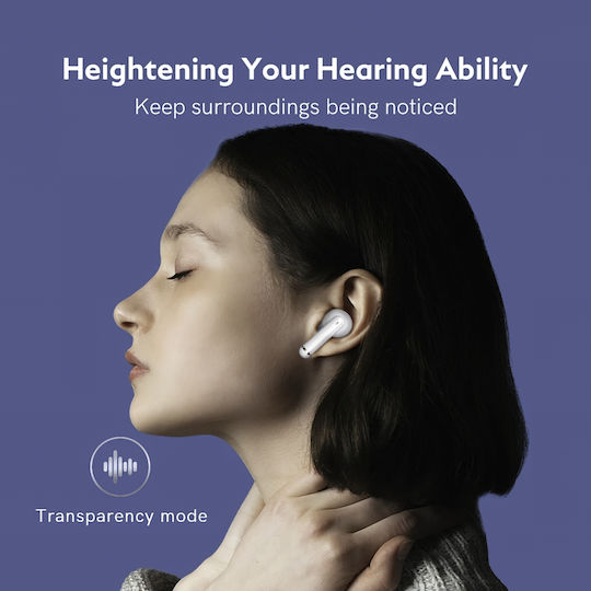 QCY HT03 In-ear Bluetooth Handsfree Earphones with Charging Case White
