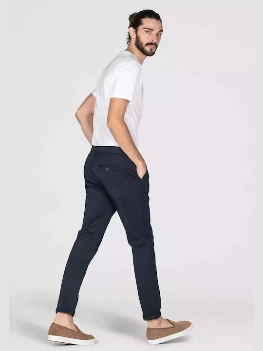 Tiffosi Herrenhose Chino Elastisch in Slim Passform Marineblau