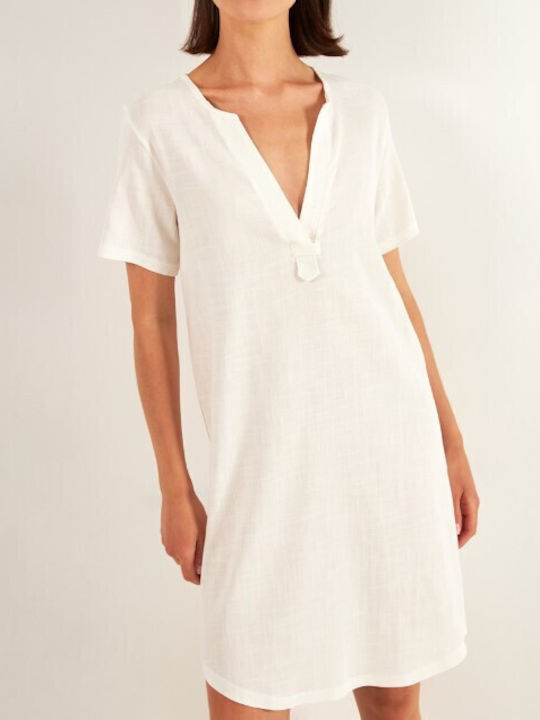 Harmony 31- Women's Mini Dress Beachwear White