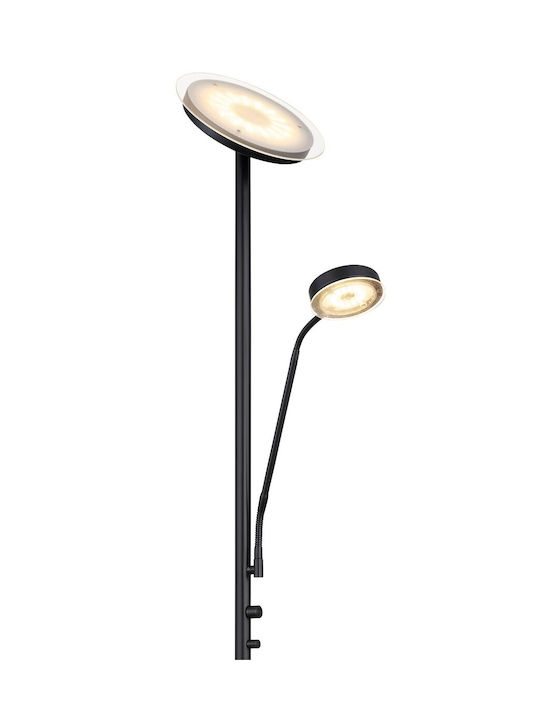 Globo Lighting LED Φωτιστικό Δαπέδου Υ180xΜ26εκ. με Θερμό Λευκό Φως 1410lm Μαύρο