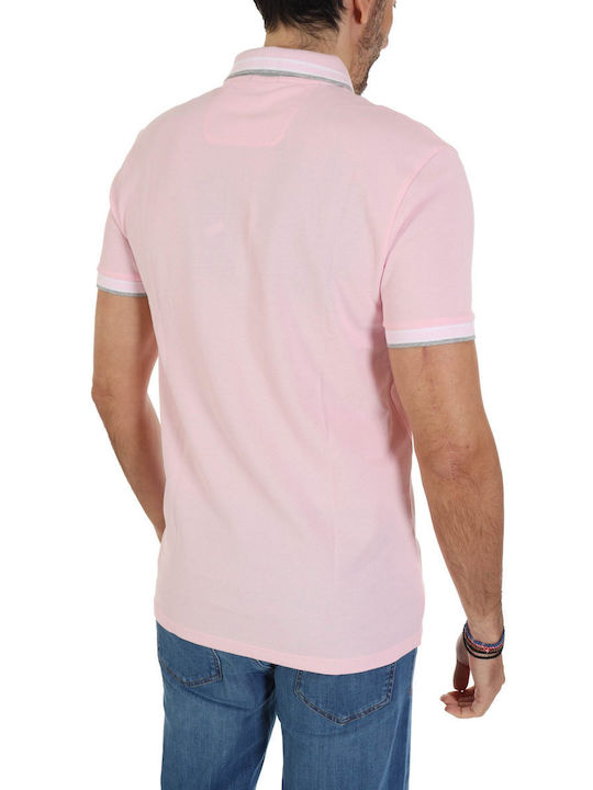 Hugo Boss Ανδρικό T-shirt Polo Ροζ