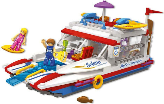 Blocki Building Blocks My Girls Speedboat for 6+ Years 413 Pieces