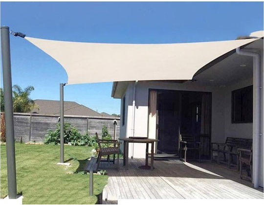 Square Shade Sail Beige 3.6x3.6m