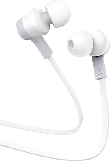 Hoco M86 In-ear Handsfree με Βύσμα 3.5mm Λευκό