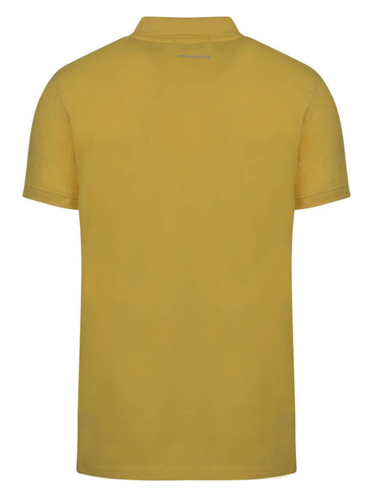 Prince Oliver Men's Short Sleeve Blouse Polo Yellow