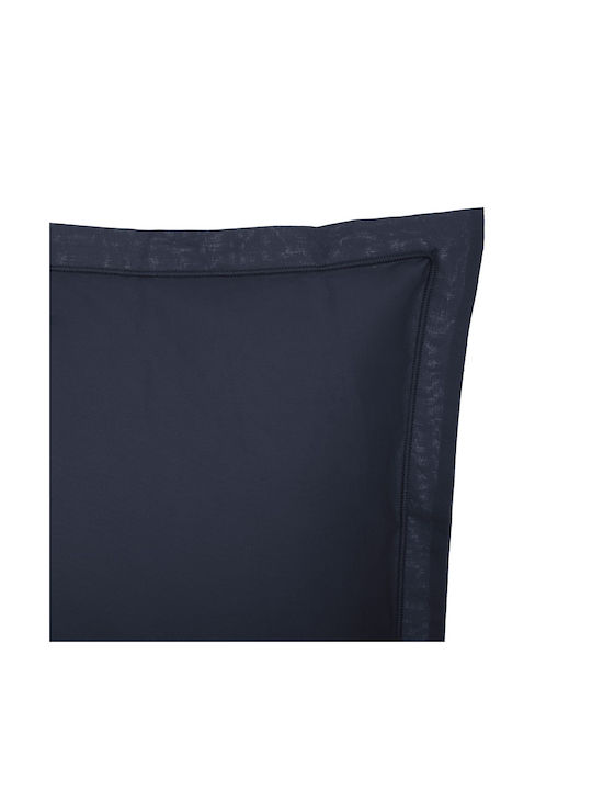 Spitishop Decorative Pillow Case Oxford 50x70+3 A-S D'Oreiller Ink 100% Cotton Blue 50x70cm