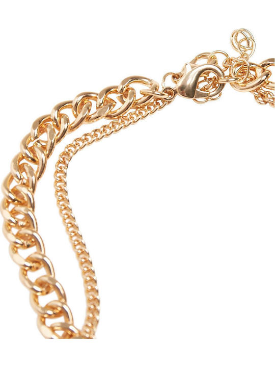 Urban Classics Gold Plated Anklet Aries Made of Stainless Steel 22cm