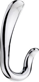 Viobrass 2728 Chrome Single Wall Hanger 6.5x13.5cm