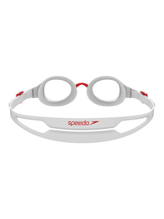 Speedo Hydropure Swimming Goggles Adults with Anti-Fog Lenses White