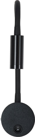 GloboStar Goose Single LED Natural White Spot in Black Color