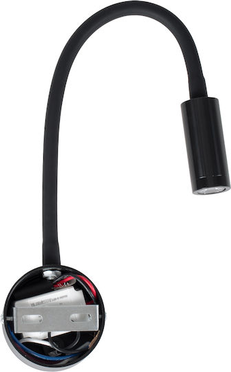 GloboStar Goose Single LED Natural White Spot in Black Color