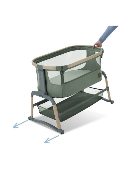 Maxi-Cosi Люлка Iora Air с Матрак, Странично Отваряне и Колела Beyond Green