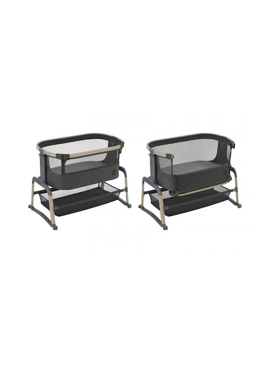 Maxi-Cosi Cradle Iora Air with Mattress, Side Opening, and Wheels Beyond Graphite