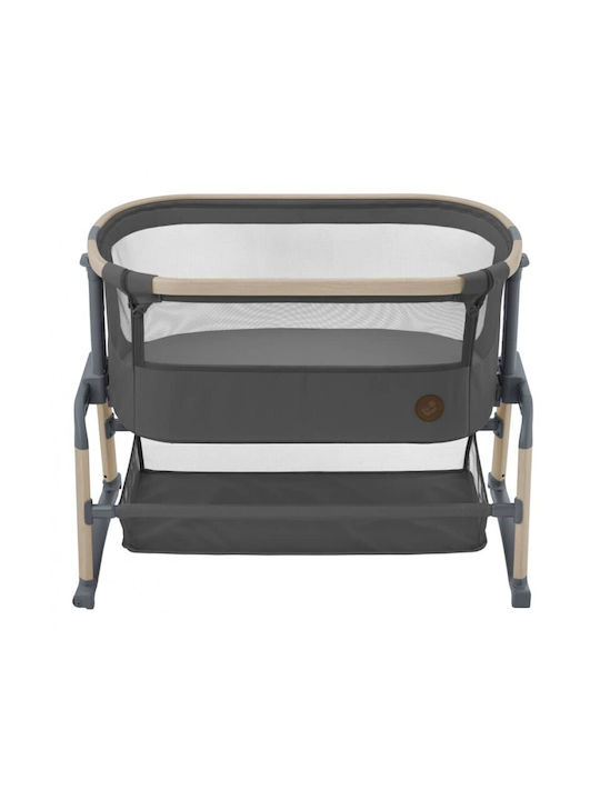 Maxi-Cosi Cradle Iora Air with Mattress, Side Opening, and Wheels Beyond Graphite