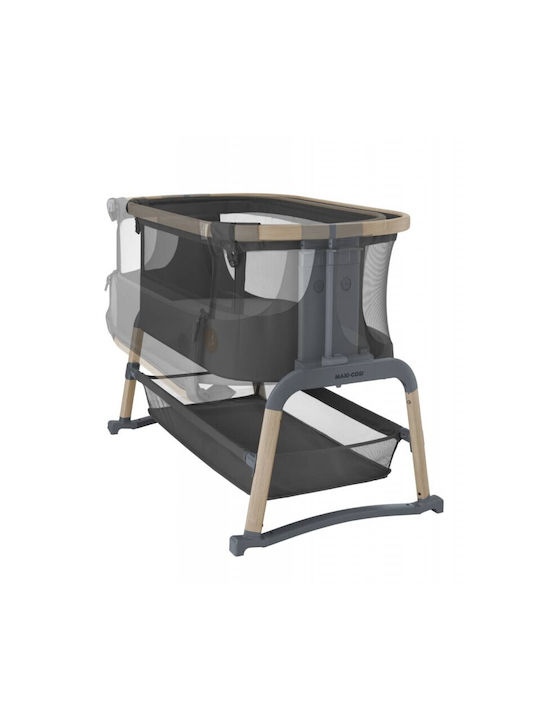 Maxi-Cosi Cradle Iora Air with Mattress, Side Opening, and Wheels Beyond Graphite