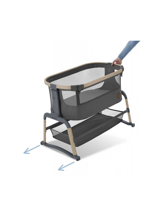 Maxi-Cosi Cradle Iora Air with Mattress, Side Opening, and Wheels Beyond Graphite