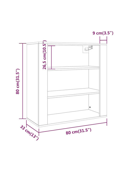 Kleiderschrank Büro 80x33x70cm