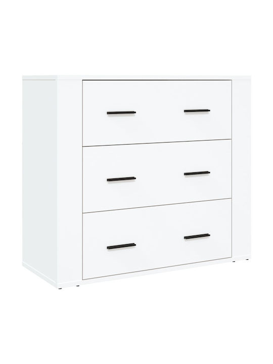 Büroaufbewahrungsschrank Aus Holz Weiß 80x33x70cm