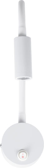 GloboStar Goose Single LED Natural White Spot in White Color