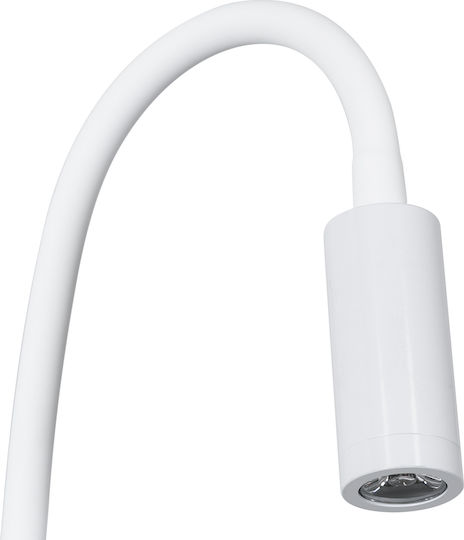 GloboStar Goose Μονό LED Φυσικό Λευκό Σποτ σε Λευκό Χρώμα