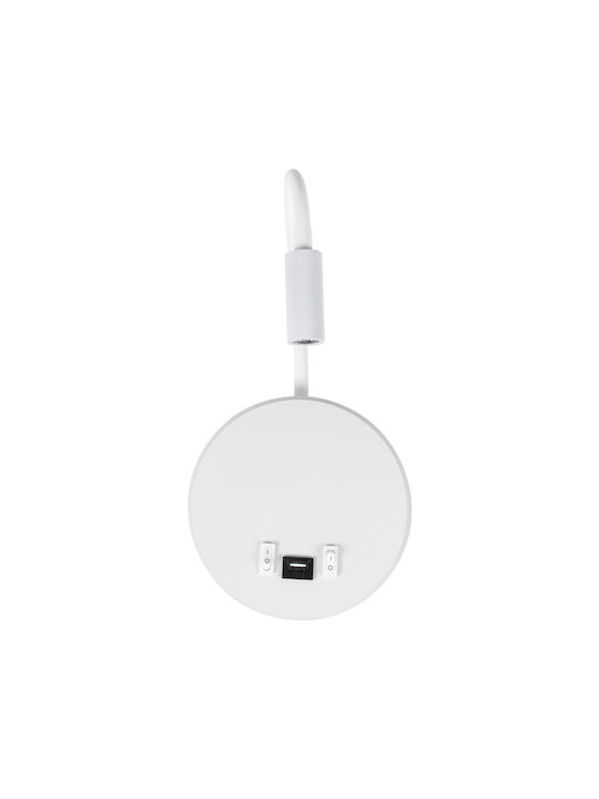 GloboStar Goose Single LED Natural White Spot in White Color