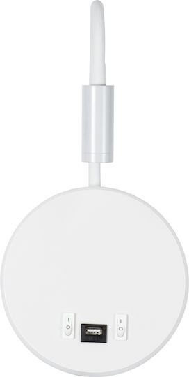 GloboStar Goose Μονό LED Φυσικό Λευκό Σποτ σε Λευκό Χρώμα