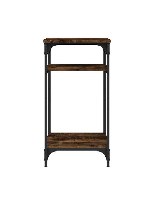 Rectangular Side Table Metal Brown W40xL30xH75cm