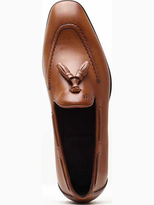 Men's Leather Moccasins Tabac Brown