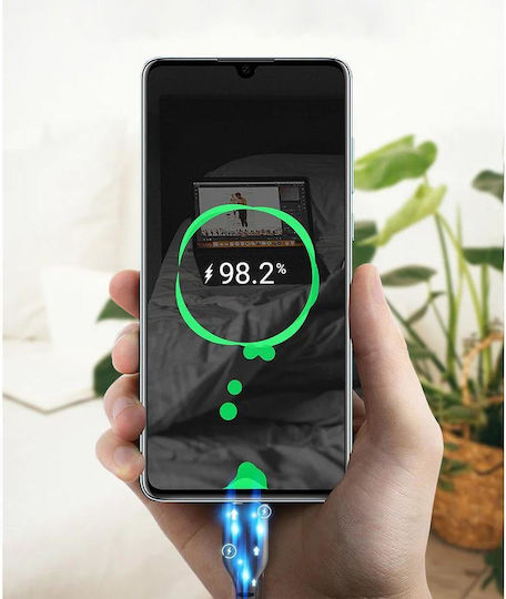 Cabletime CT-CM100 USB 2.0 Cable USB-C male - USB-C 100W PD Μαύρο 2m CT-CM100-PB