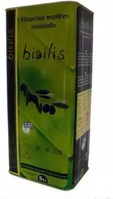 Bioilis Exzellentes natives Olivenöl Bio-Produkt mit Aroma Unverfälscht Ilia 5Es 1Stück