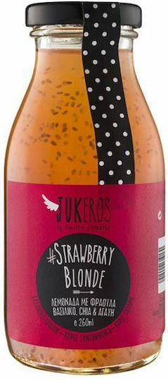 Jukeros Strawberry Blonde Лимонада Без Газировка & Захар в Бутилка 260мл