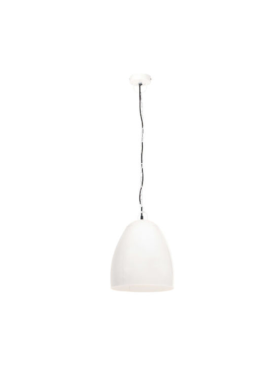 vidaXL Industrial Κρεμαστό Φωτιστικό Λευκό με Ντουί E27 42x52εκ.