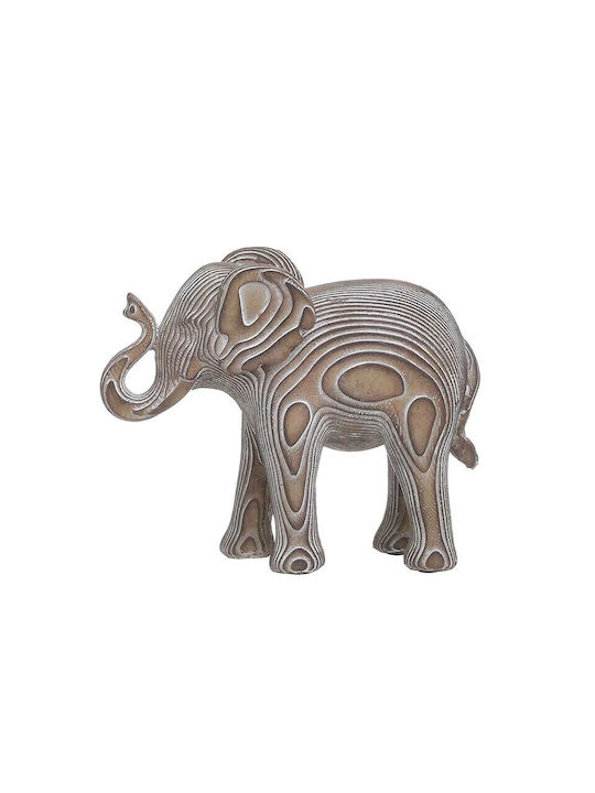 Inart Decorative Elephant Polyresin 16x7x13cm 1pcs