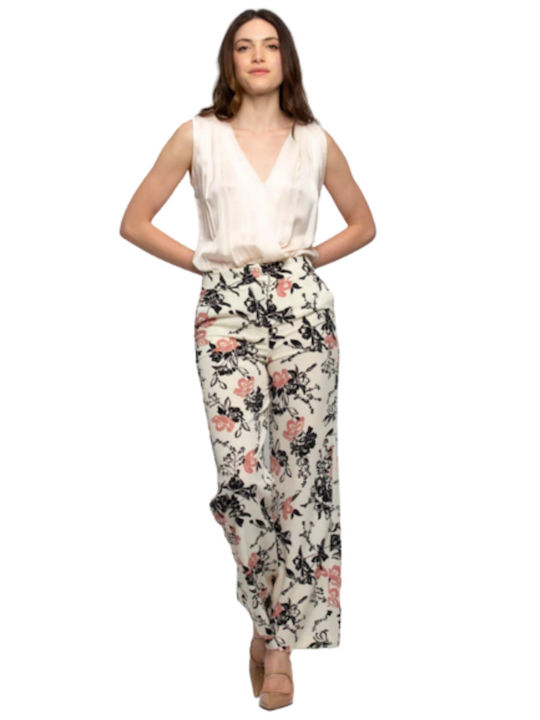 KOCCA FONT.ROSA/BEIGE MARANARRA PANTALONE F1091 pentru femei